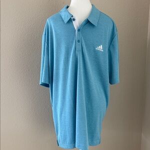 Adidas Men's Sky Blue Golf Polo Shirt Size XL. NEW W TAGS!
